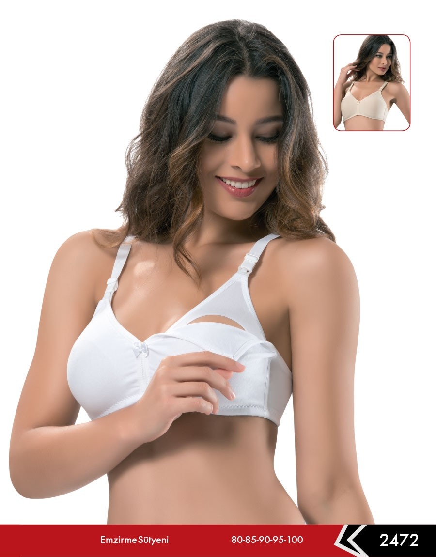 Pamuklu Astar Emzirme Sütyeni Erdem 2472 - Beyaz