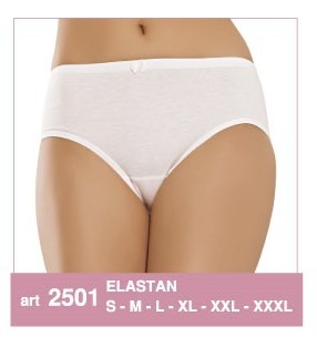 Yüksek Bel Pamuklu Lastikli Bato Külot Erdem 2501 - Beyaz