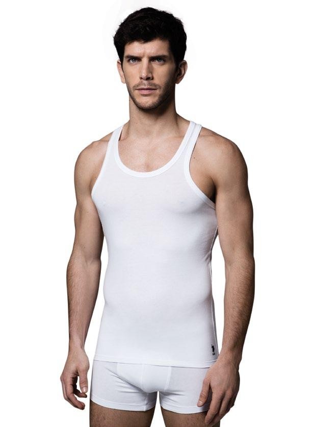 Pamuklu Ribana Askılı Erkek Atlet Us. POLO Assn. 80189 - Beyaz