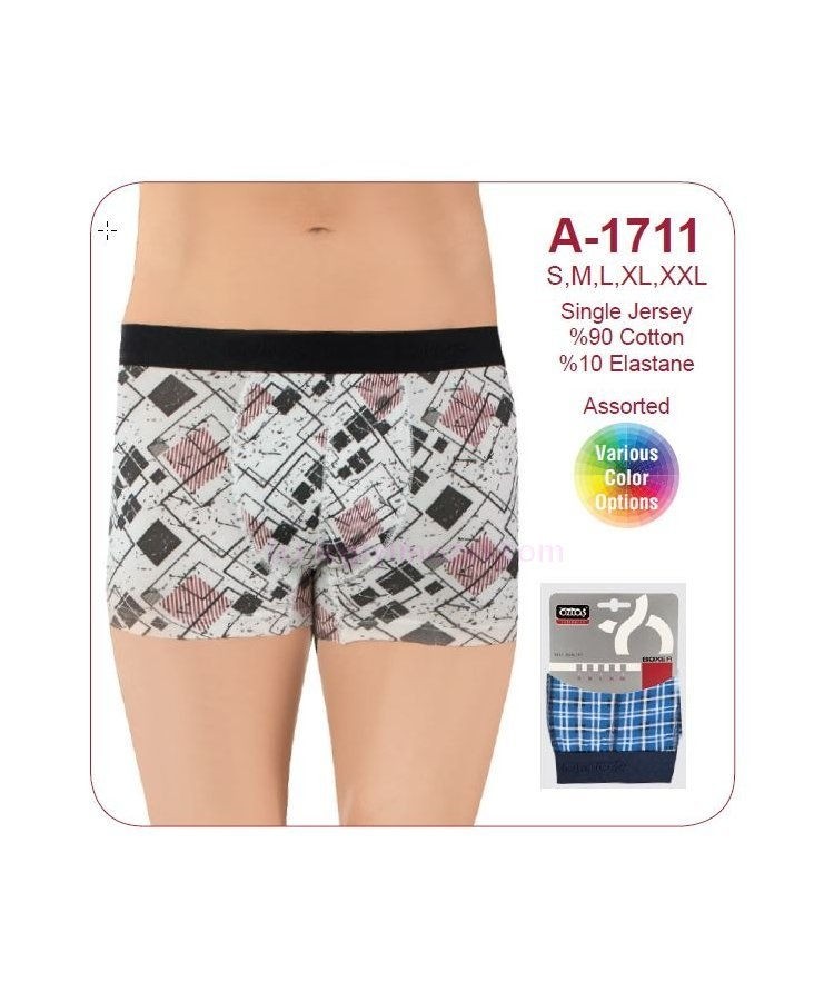 Öztaş Baskılı Pamuklu Esnek Boxer Öztaş 1711 - Görsel 2