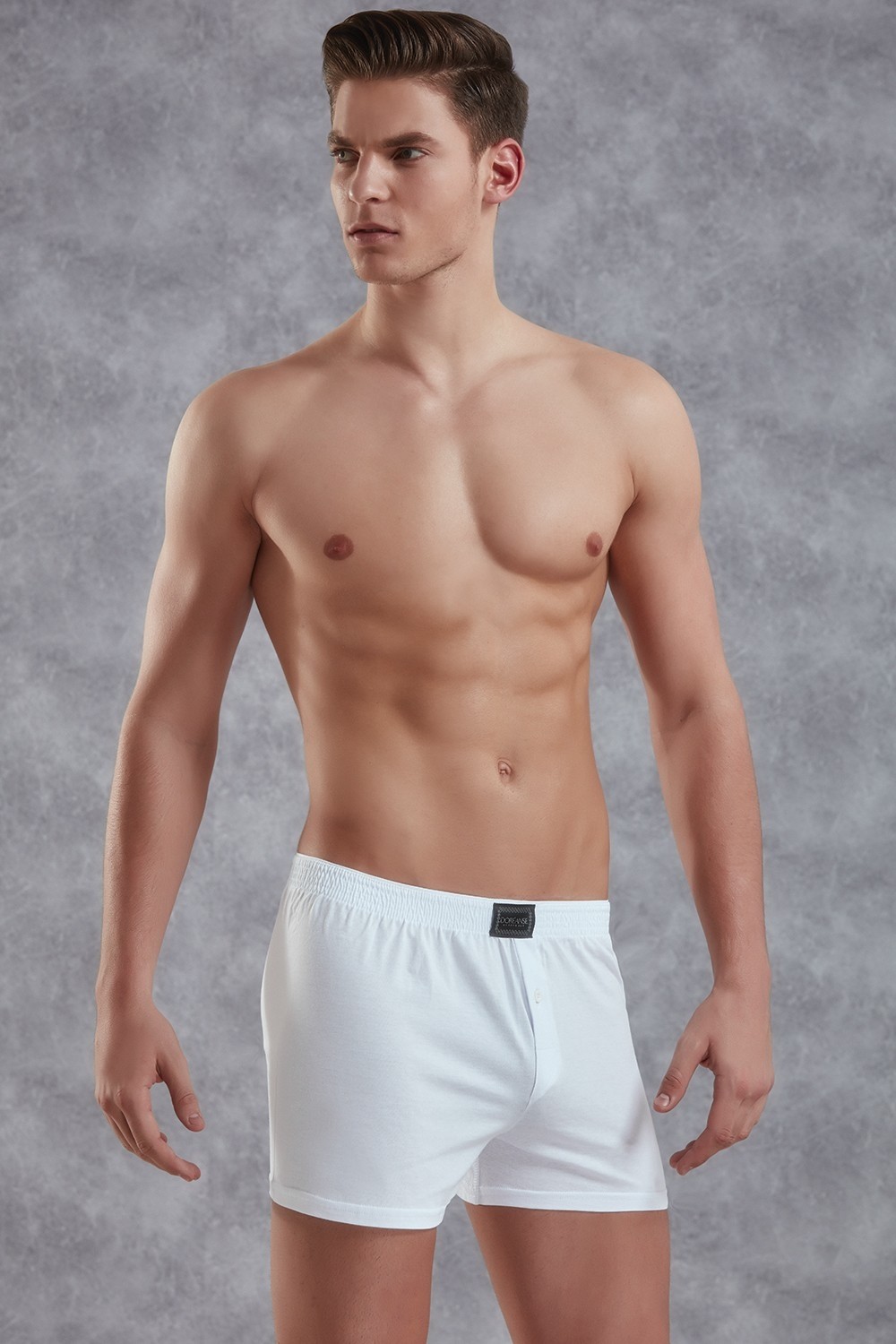 Pamuklu Esnek Bel Boxer Doreanse 1511 - Beyaz