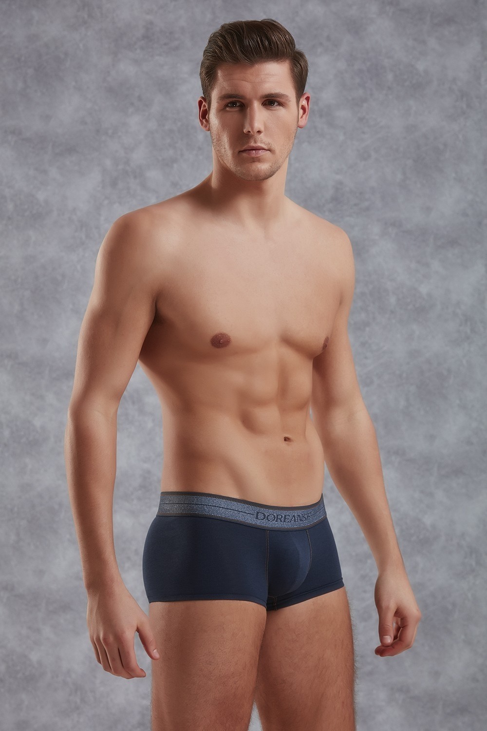 Modal Pamuklu Esnek Bel Boxer Doreanse 1774 - Lacivert