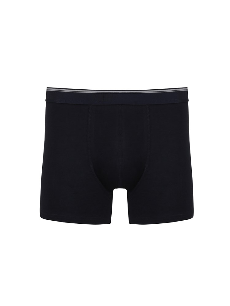 Pamuklu Esnek Bel Boxer NBB 737 - Siyah