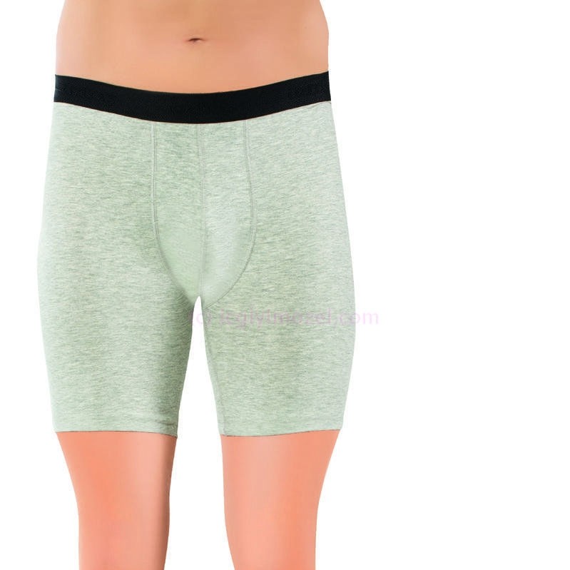 Pamuklu Elastan Uzun Boxer Öztaş 1736 - Gri