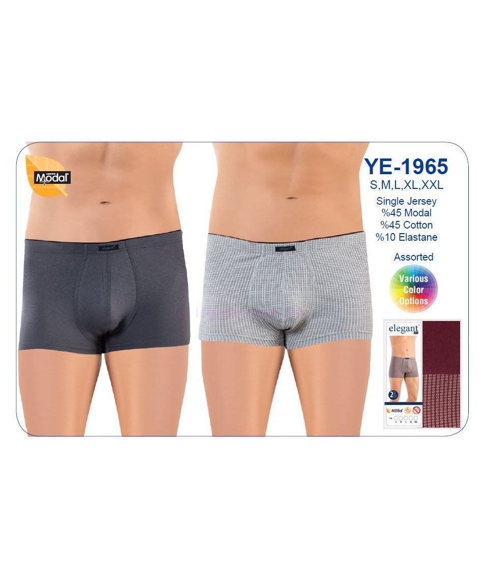 Modal Esnek Bel Lastikli Boxer Öztaş 1965 - Renkli