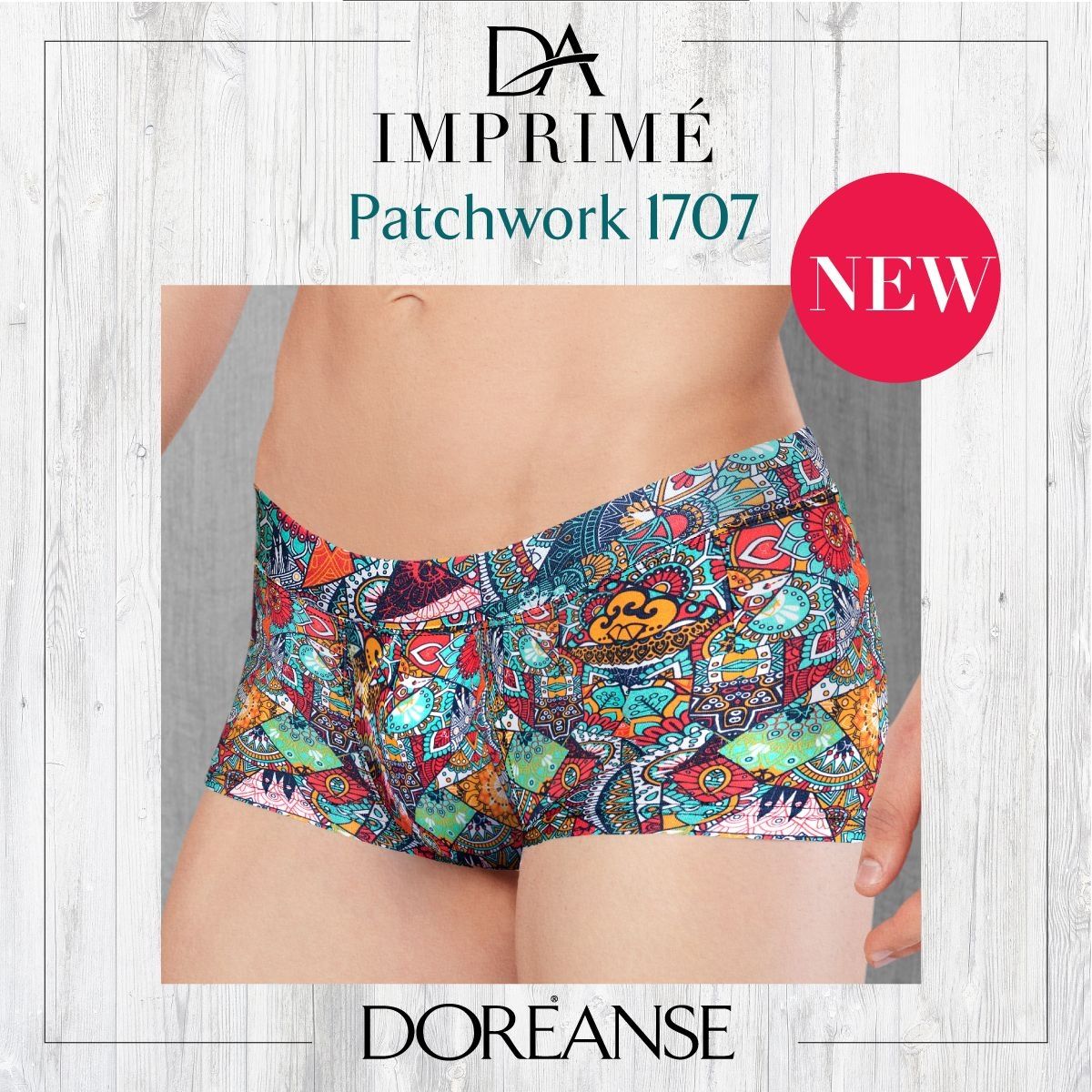 Pamuk Modal Esnek Bel Lastiği Erkek Boxer Doreanse 1707 - Görsel
