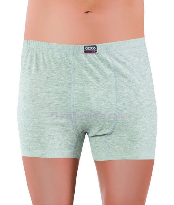Pamuklu Esnek Bel Erkek Boxer Öztaş 1110 - Gri