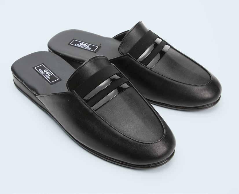 Yumuşak Somon Renkli Erkek Terlik G & C 380 - Siyah