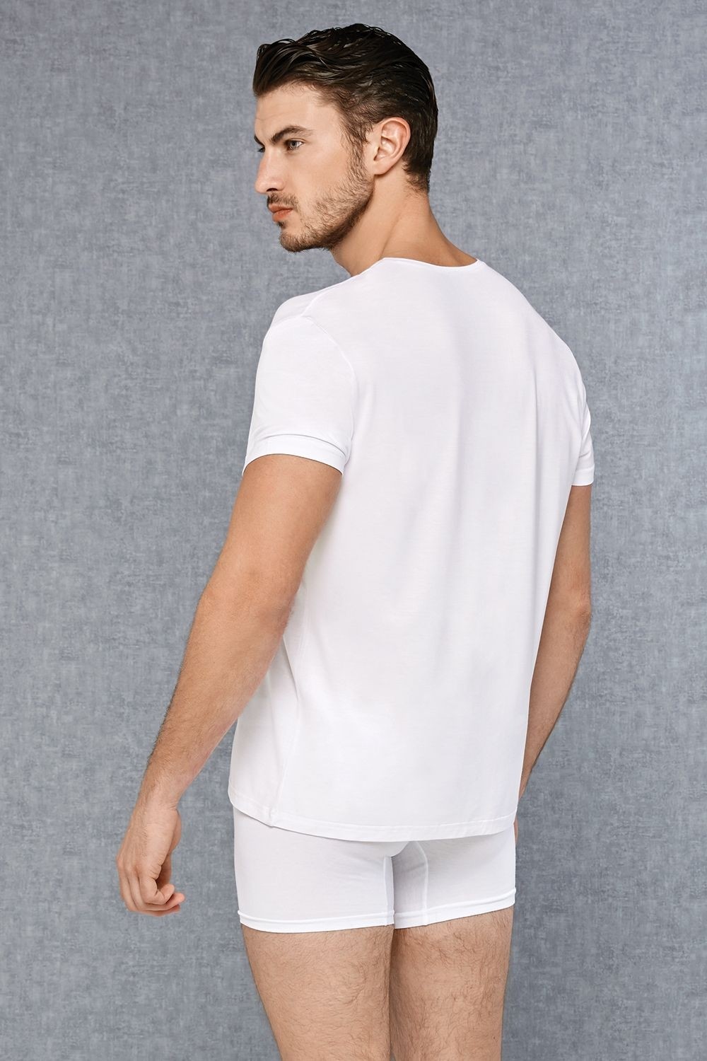 Micromodal V Yaka Erkek Atlet Doreanse 2865 - Beyaz