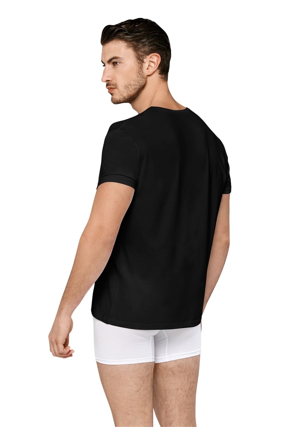 Micromodal V Yaka Erkek Atlet Doreanse 2865 - Siyah