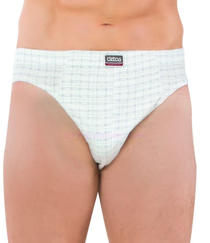 Baskılı Melanj Tanga Erkek İç Giyim Öztaş 1165 - Renkli