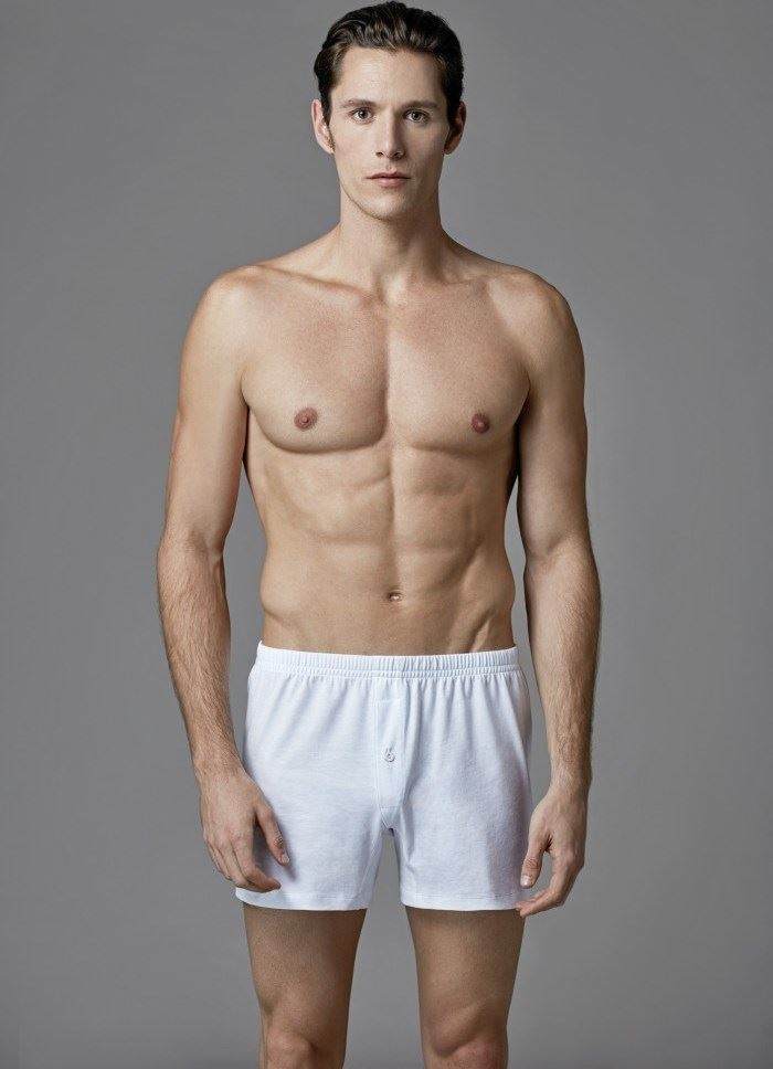 Pamuklu Esnek Bel Lastiği 2'li Boxer Eros 033 - Beyaz