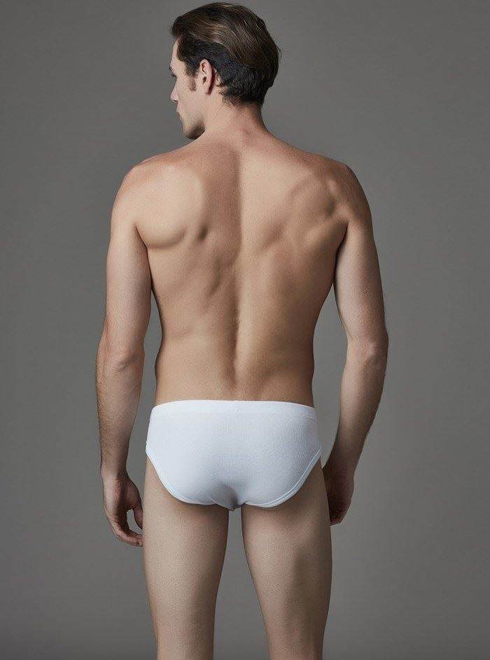 Pamuklu Kompakt Kesim Siyah-Beyaz Erkek Slip Eros 034 - Beyaz