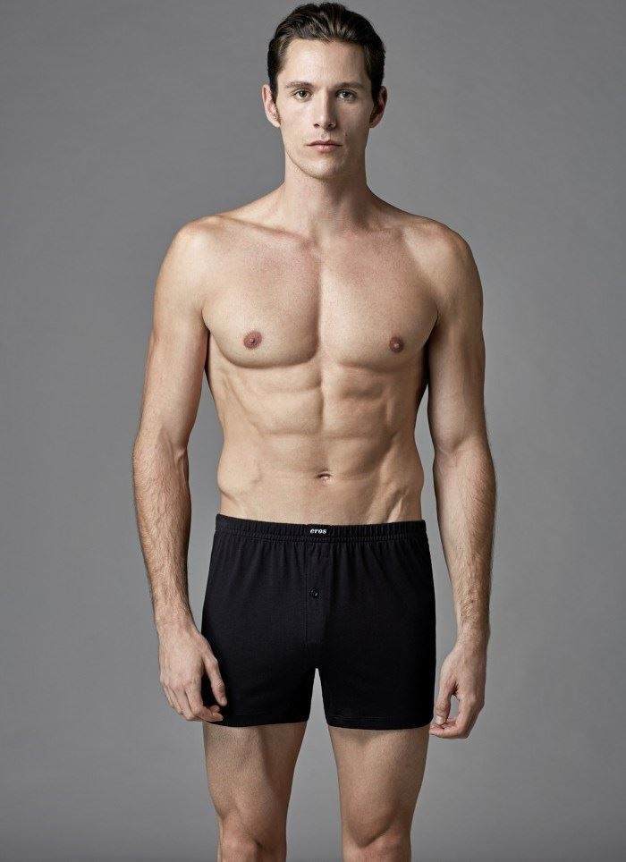 Pamuklu Esnek Bel Boxer Eros 038 - Siyah