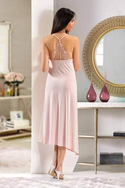 XSES Fantazi Dantel Detaylı Gecelik Sabahlık Takım XSES 1019 - Görsel 5