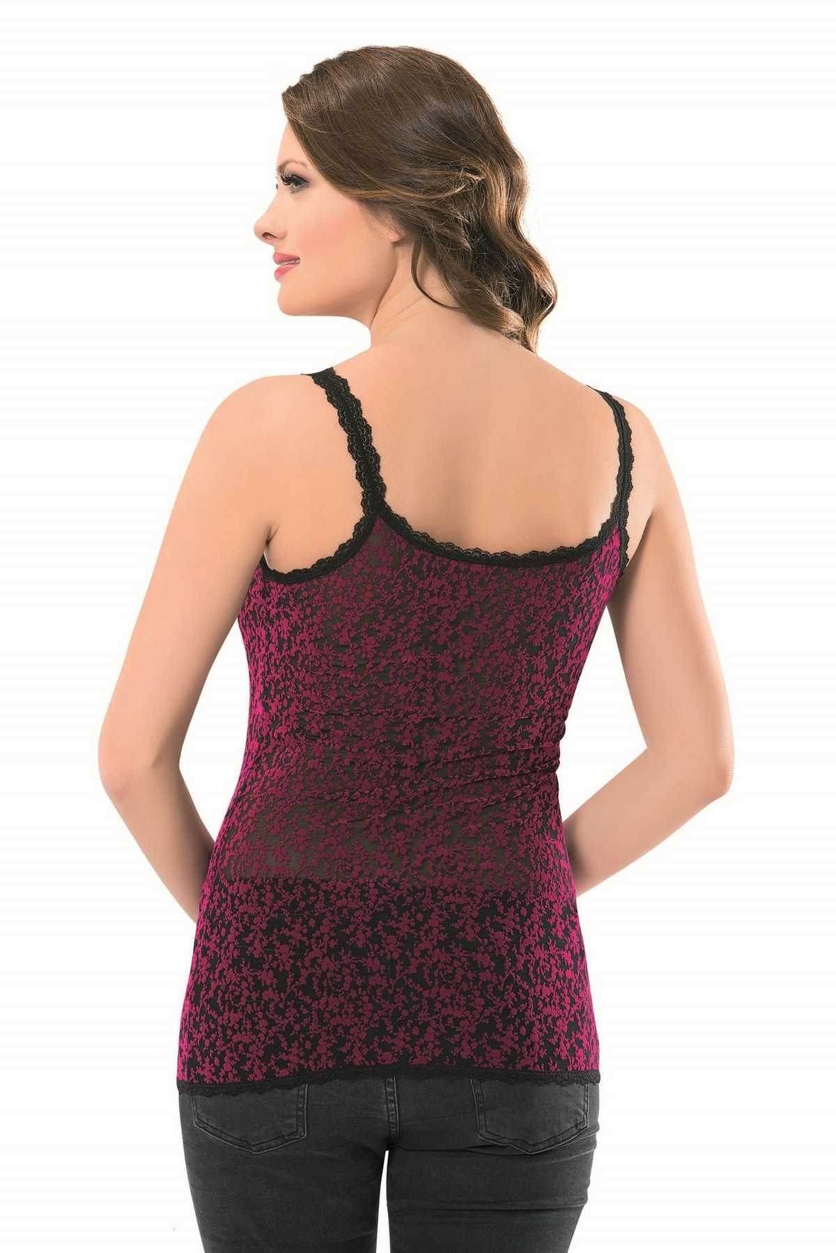 Flok Desenli Pamuklu Atlet Kadın Anıt 2858 - N.Çiçeği