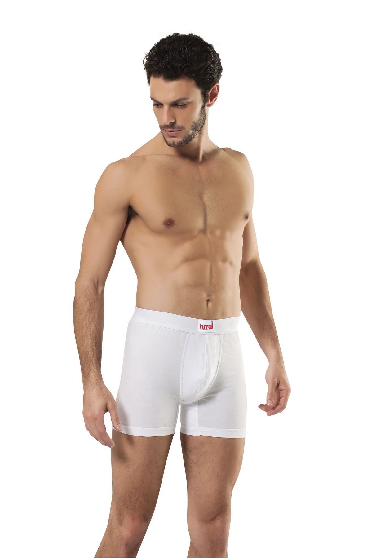 Modal Yumuşak Erkek Boxer HMD 300 - Beyaz