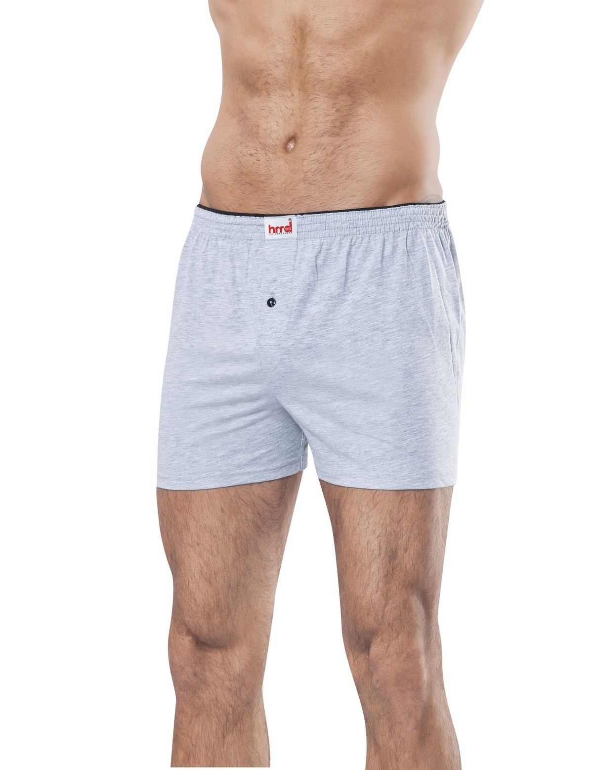 Pamuklu Esnek Bel Boxer HMD 305 - Gri