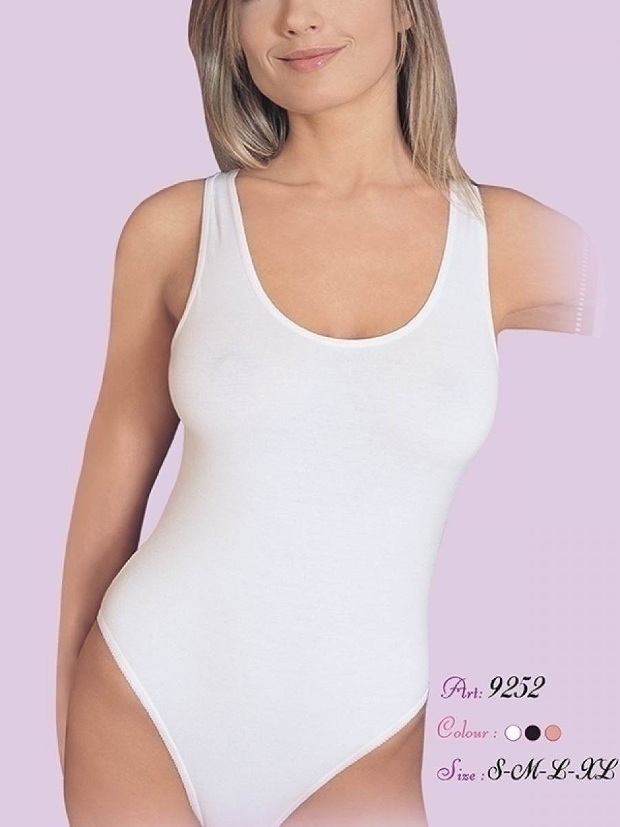 Modal Esnek Çıtçıtlı Body İMER 9252 - Beyaz
