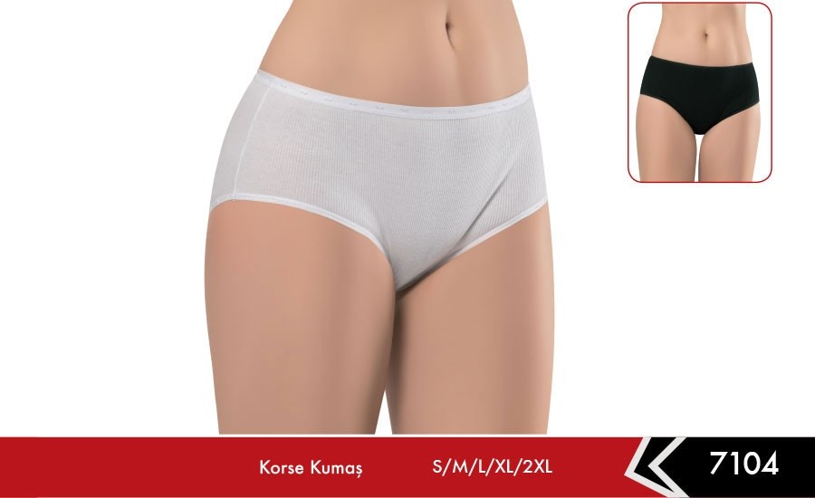 Yüksek Bel Pamuk Külot Bato Erdem 7104 - Beyaz