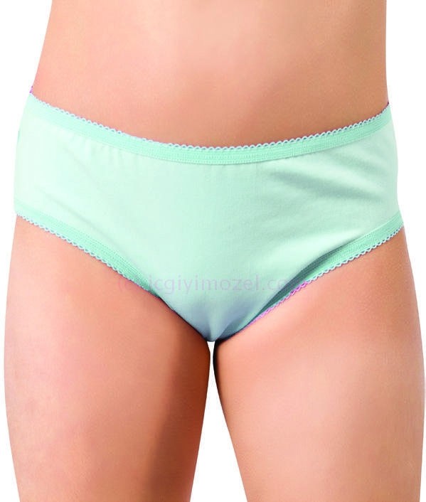 Pamuklu Esnek Bel Lastiği Kız Çocuk Külot  Öztaş 4723 - Renkli