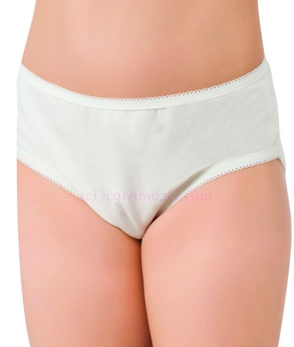 Pamuklu Esnek Bel Lastiği Kız Çocuk Külot  Öztaş 4723 - Renkli