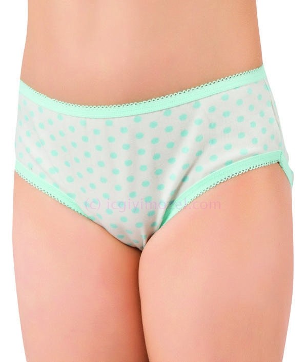 Pamuklu Esnek Bel Lastiği Kız Çocuk Külot  Öztaş 4723 - Renkli