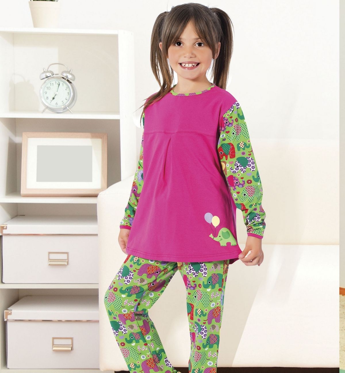 HMD Pamuklu Anti-Alerjik Kız Çocuk Pijama Takımı HMD 5273