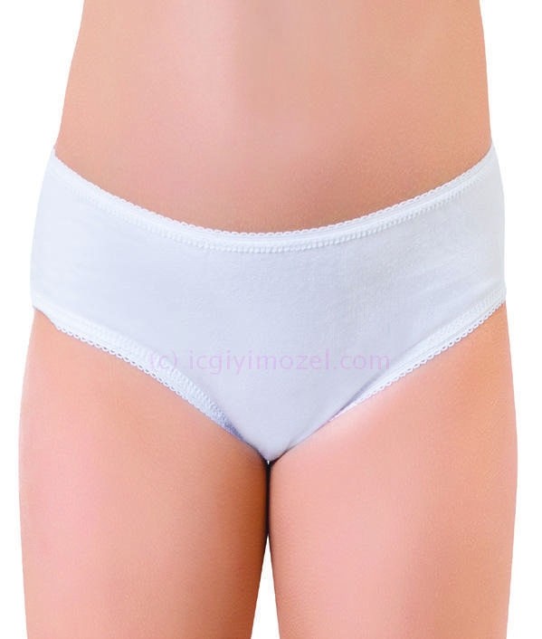Pamuklu Baskılı Kız Çocuk Slip Külot  Öztaş 4102 - Görsel
