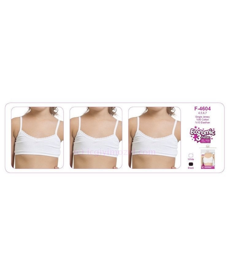 Yumuşak Kumaşlı Balensiz Büstiyer Öztaş 4604 - Beyaz