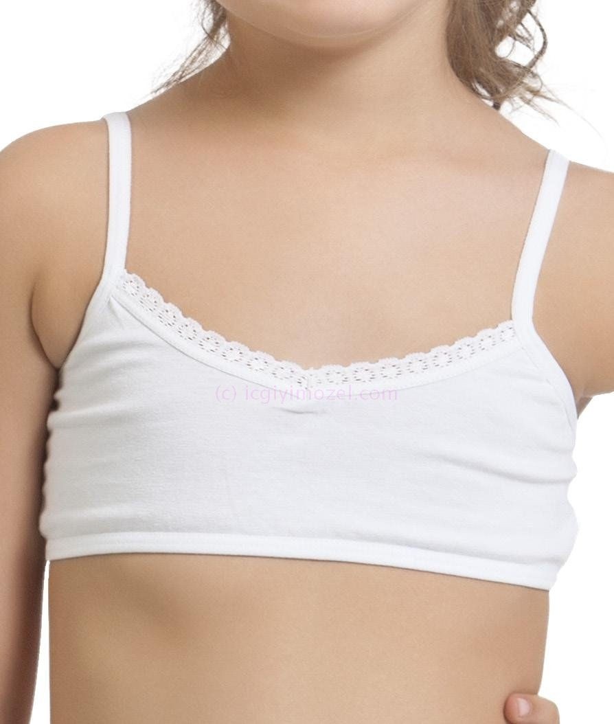 Yumuşak Kumaşlı Balensiz Büstiyer Öztaş 4604 - Beyaz