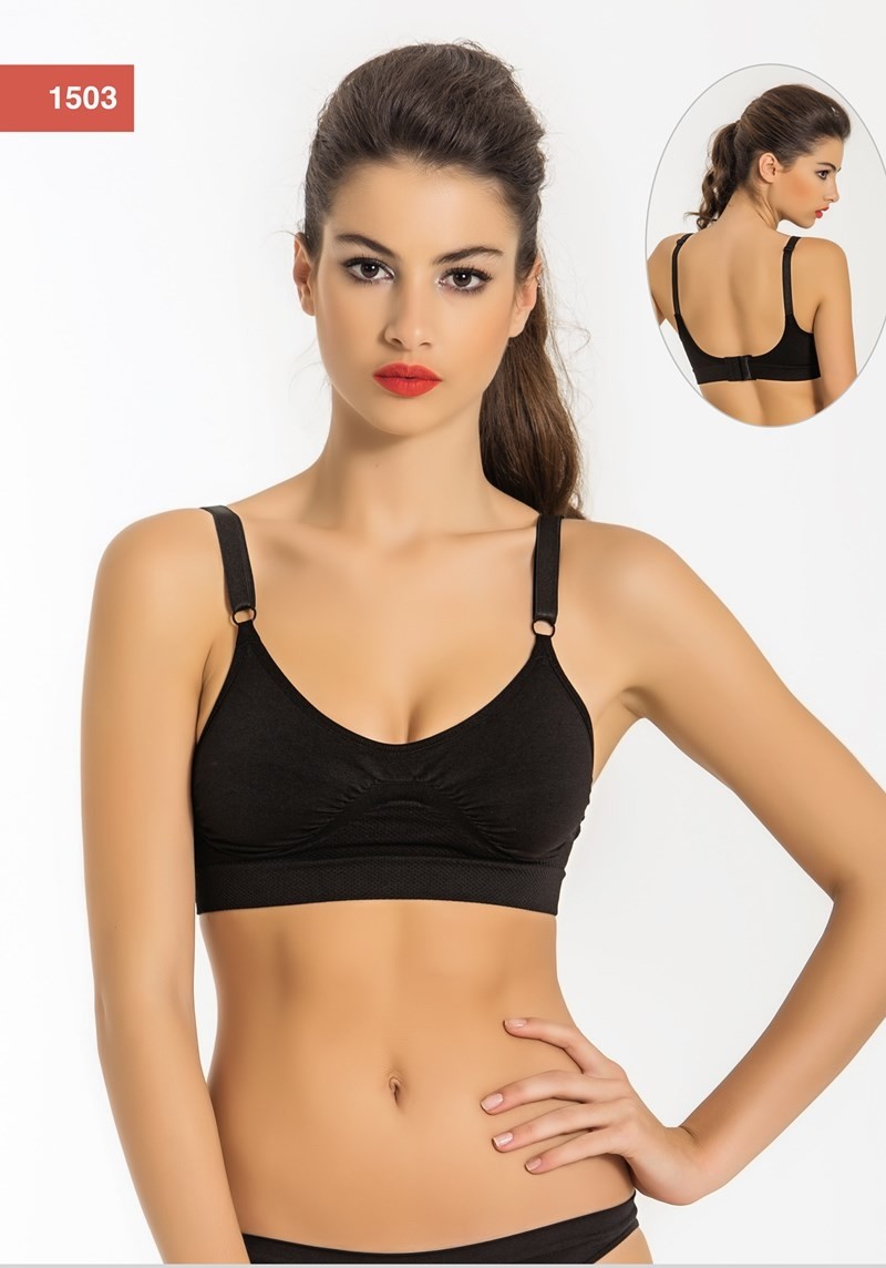 Full Cup Destekli Tam Kap Sütyen Miss Fit 1503 - Siyah