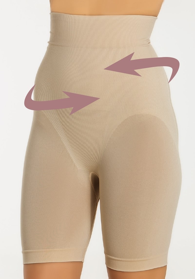 Kademeli Kompresyonlu Mideli Kaymaz Korse Miss Fit 1227 - Ten