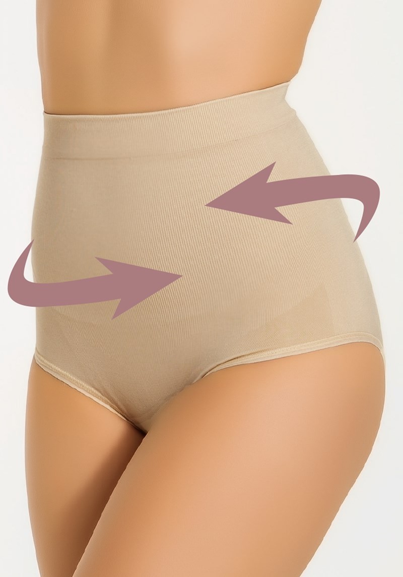 Kaymaz Silikonlu Yüksek Bel Slip Korse Miss Fit 33636 - Ten