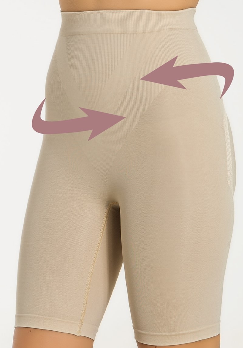 Yüksek Bel Kaymaz Korse Miss Fit 34314 - Ten