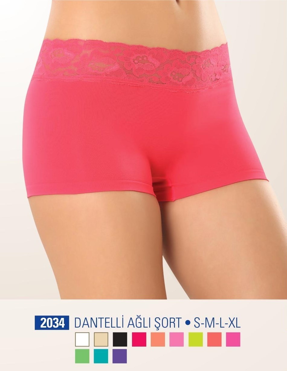 NBB Yüksek Bel Dikişsiz Şort NBB 2034