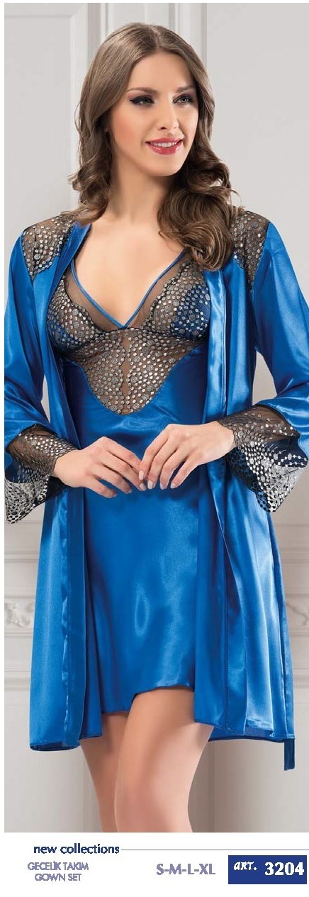 NBB Nefes Alabilir Modal Kadın Gecelik Takım NBB 3204 - Görsel 2