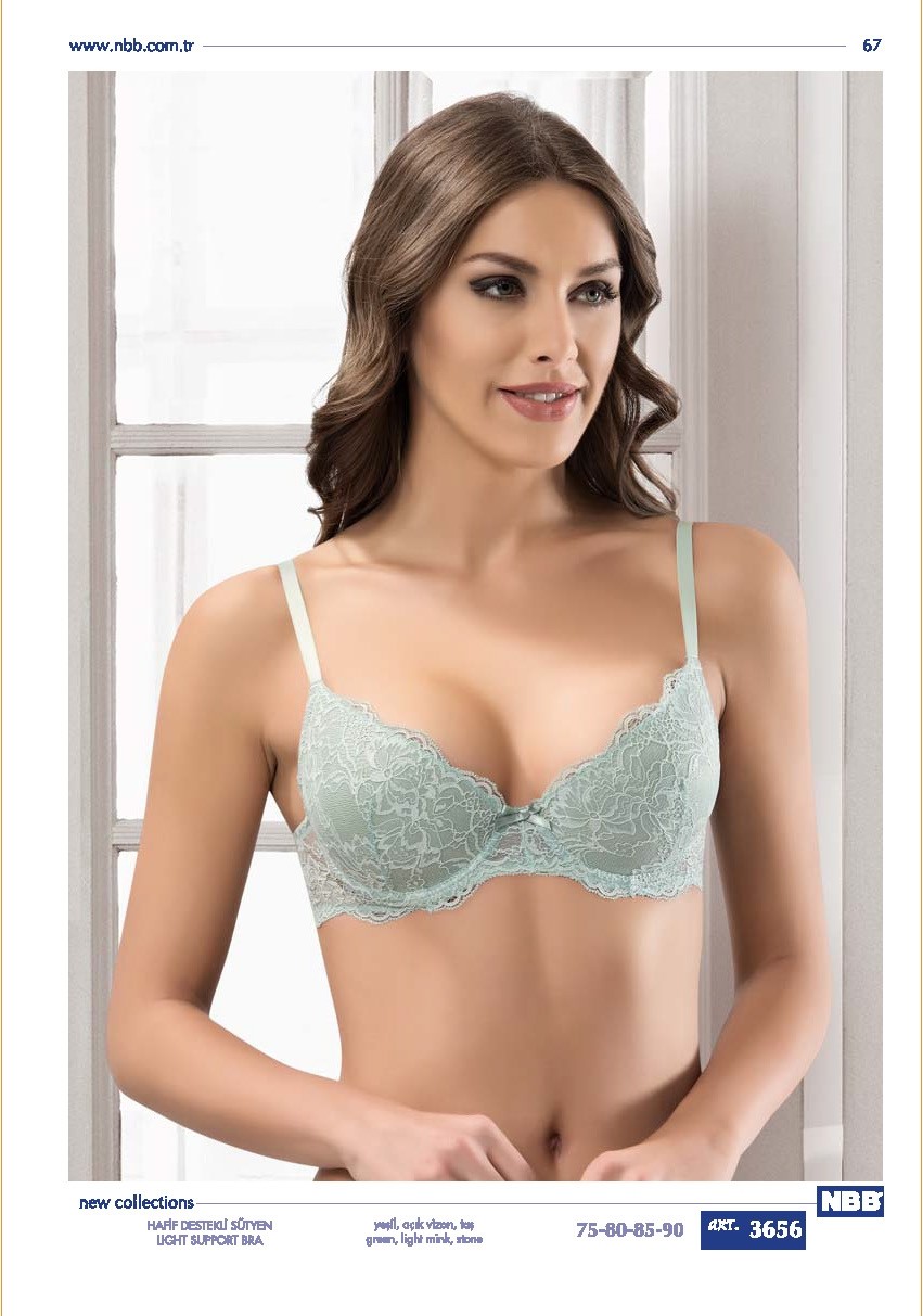 Hafif Destekli Sütyen Taş NBB 3656 - Yeşil