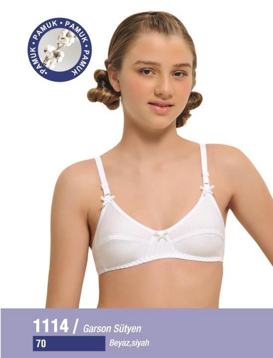 Yumuşak Yapılı Balensiz Penye Sütyen NBB 1114 - Beyaz