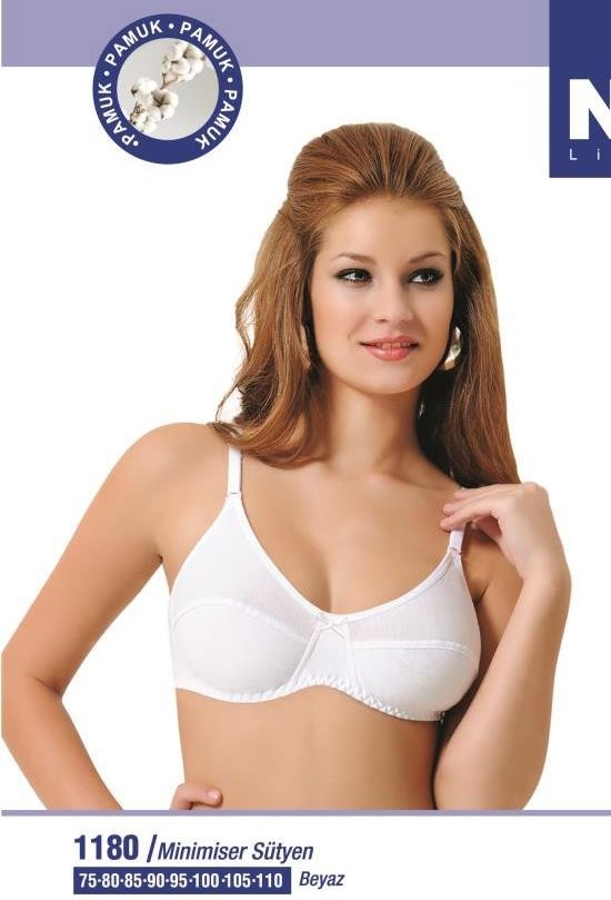 Dantelli Astar Kaplı Sütyen NBB 1180 - Beyaz