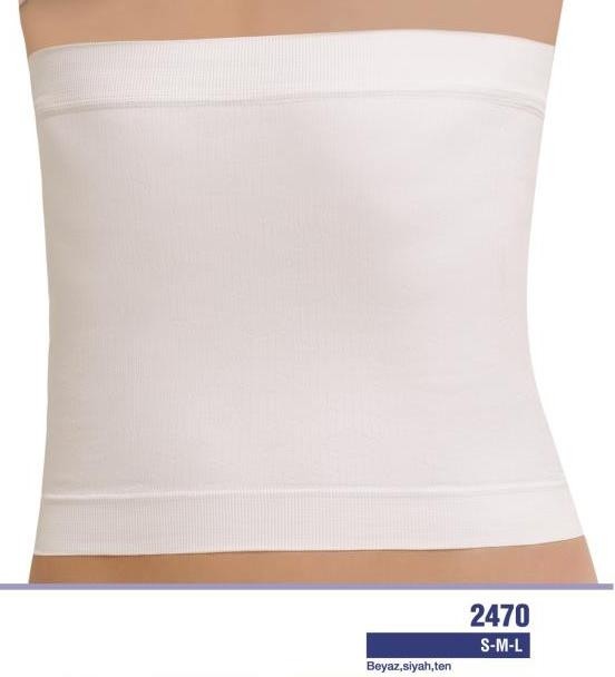 Dikişsiz Yapı Kompresyonlu Bel Korse NBB 2470 - Beyaz