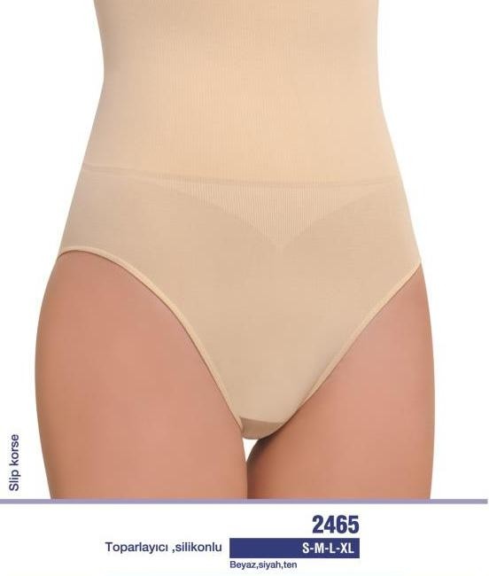 Toparlayıcı Silikonlu Slip Korse NBB 2465 - Ten
