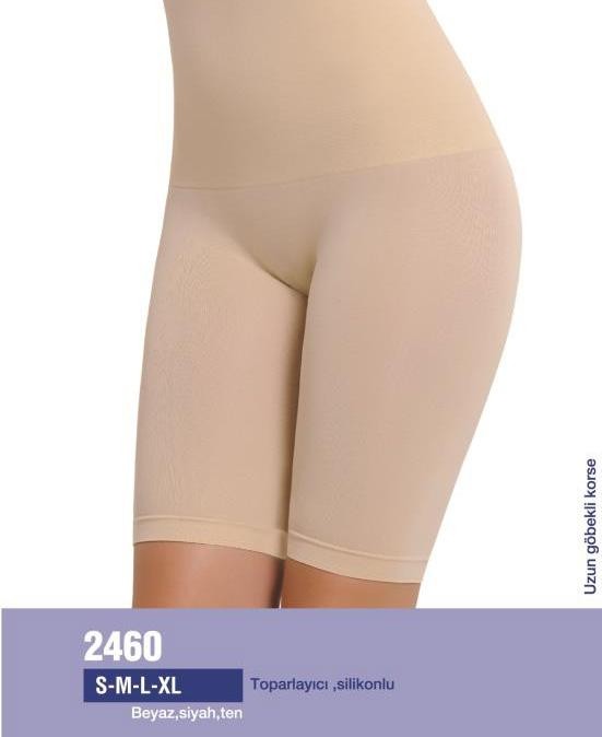 Kademeli Kompresyonlu Uzun Göbekli Korse NBB 2460 - Ten