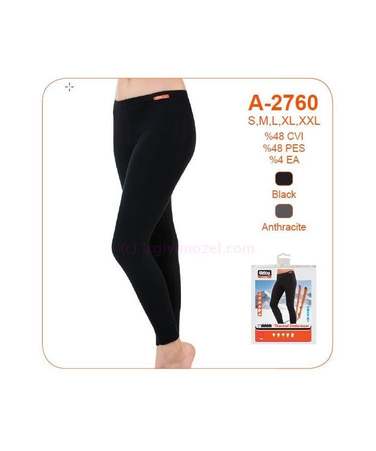 Yüksek Bel Esnek Termal Tayt Öztaş 2760 - Antrasit