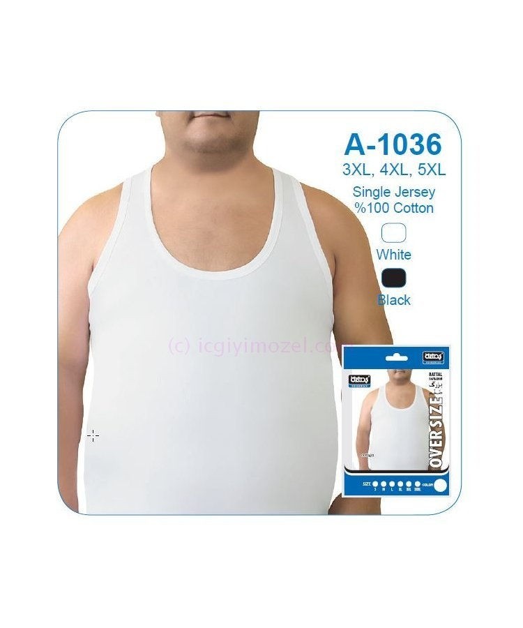 Pamuklu Esnek Erkek Atlet Öztaş 1036 - Beyaz