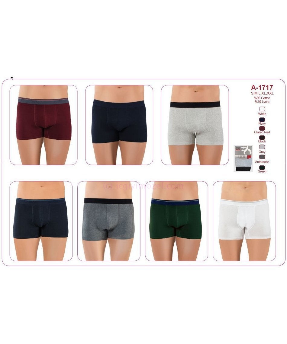 Öztaş Pamuklu Dikişsiz Erkek Boxer Öztaş 1717 - Görsel 3