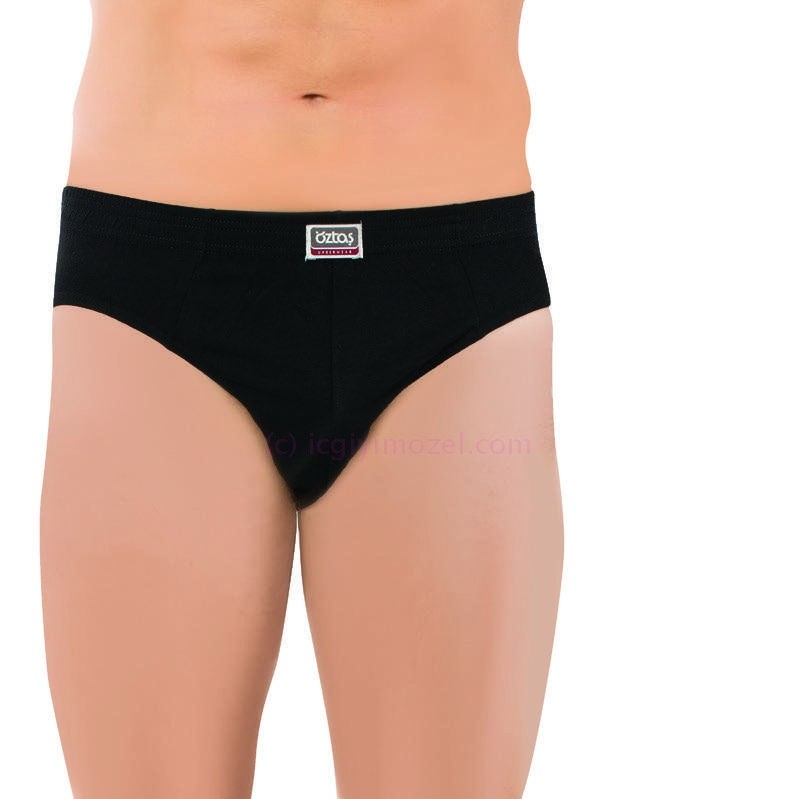 Pamuklu Elastik Siyah Tanga Öztaş 1122 - Görsel
