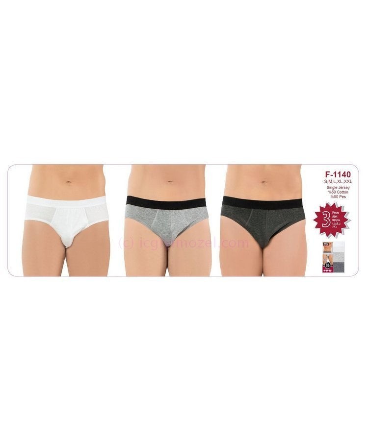 Dıştan Lastikli 3'lü Slip Seti Öztaş 1140 - Görsel