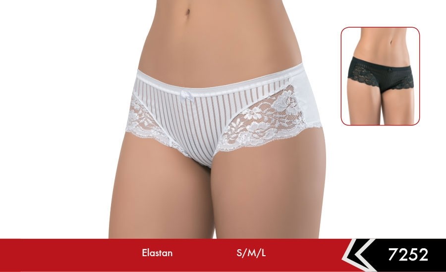 Erdem Yüksek Bel Pamuklu Dantelli Bikini Külot Erdem 7252 - Görsel 3