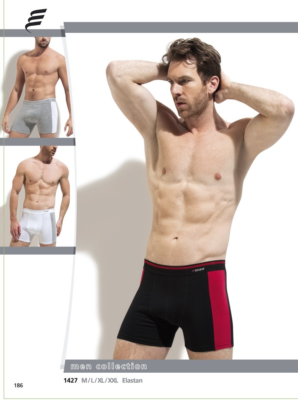 Erdem Pamuklu Elastan Esnek Bel Boxer Erdem 1427 - Görsel 4